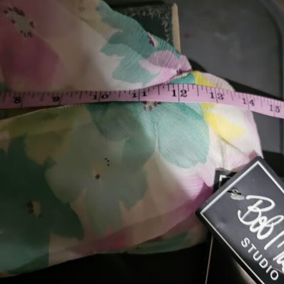 vintage 90s deadstock silk floral whimsigoth fairy a-line skirt - Picture 3 of 5